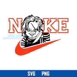 chucky nike logo svg, nike logo svg, chucky horror svg, nike halloween svg, png digital file