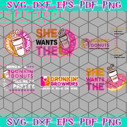 dunkin donuts bundle svg, dunkin donuts, dunkin donuts