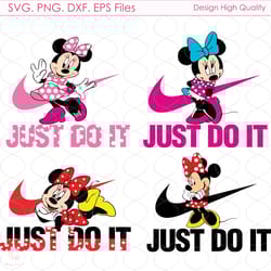 just do it minnie svg, nike logo svg, minnie mouse svg, just do it svg