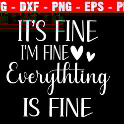 it's fine i'm fine everything is fine shirt, introvert tee, funny shirt, sarcastic shirt, everything is fine shirt
