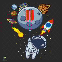 11th birthday astronaut planets svg, birthday sv