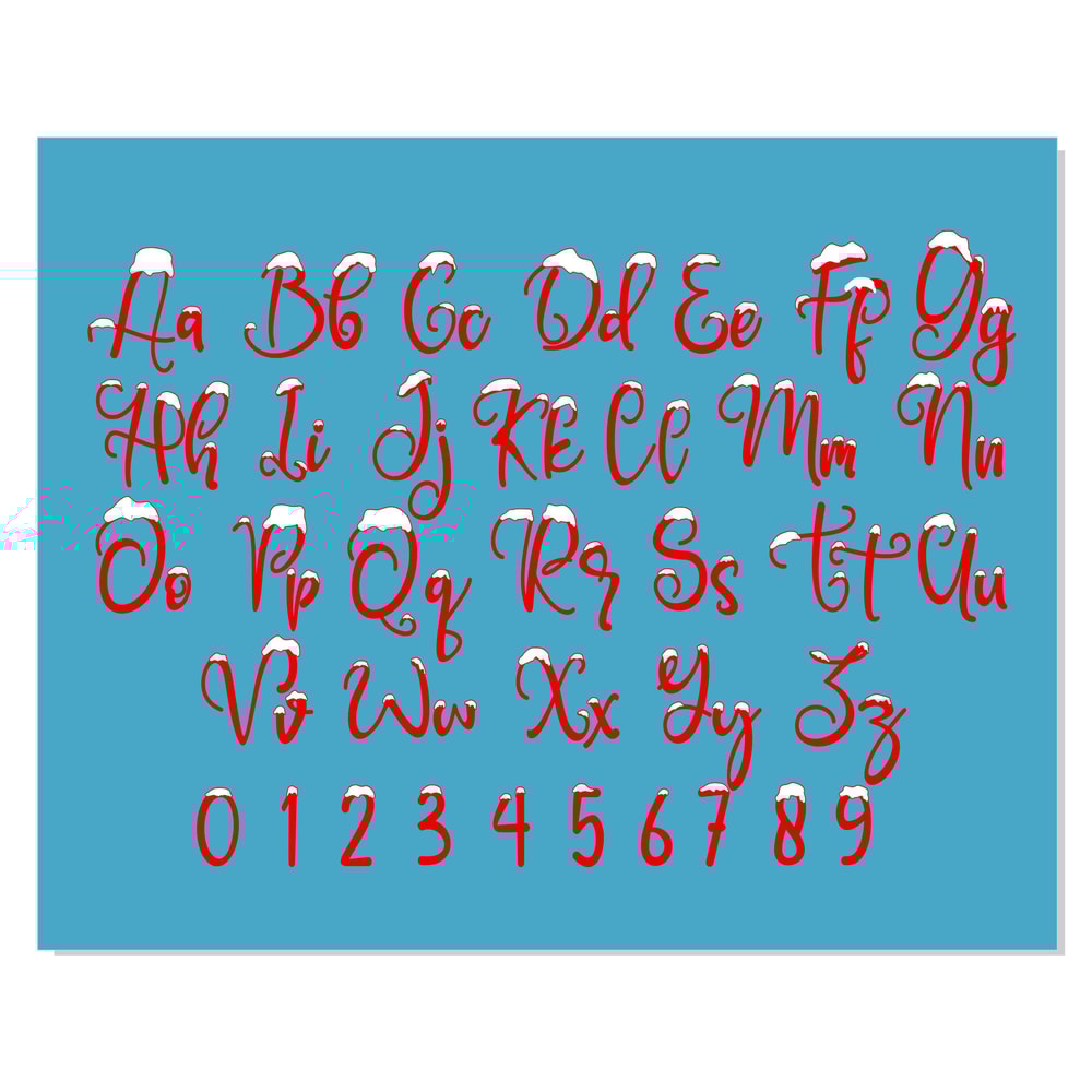 Christmas Snow font svg 2.jpg