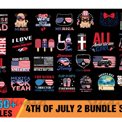 150 4th of july bundle svg, firework svg, happy 4th of july svg, american flag svg,4th of july svg,america svg,patriotic