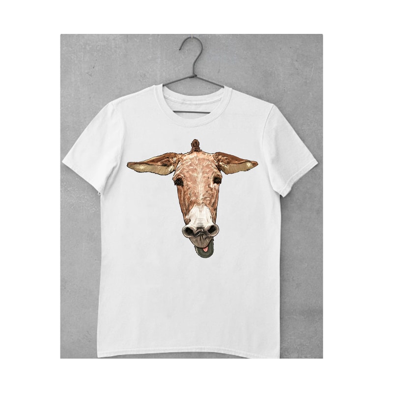 Donkey Png Sublimation Design, Donkey Portrait Png, Hand Drawn Donkey Png, Funny Donkey Png , Animal Design Png, Digital Download - 2.jpg