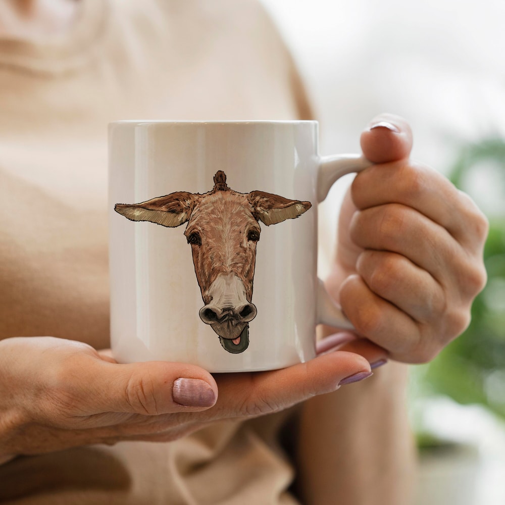Donkey Png Sublimation Design, Donkey Portrait Png, Hand Drawn Donkey Png, Funny Donkey Png , Animal Design Png, Digital Download - 3.jpg