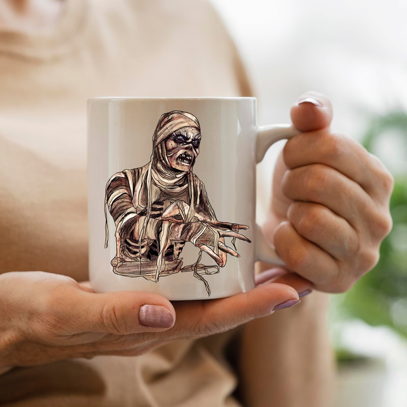 Mummy Monster Png Sublimation Design,Egyptian Png,Halloween T-Shirt Decal Vinyl Graphics Png,Mummy Monster File ,Mummy Monster Clipart Png - 3.jpg