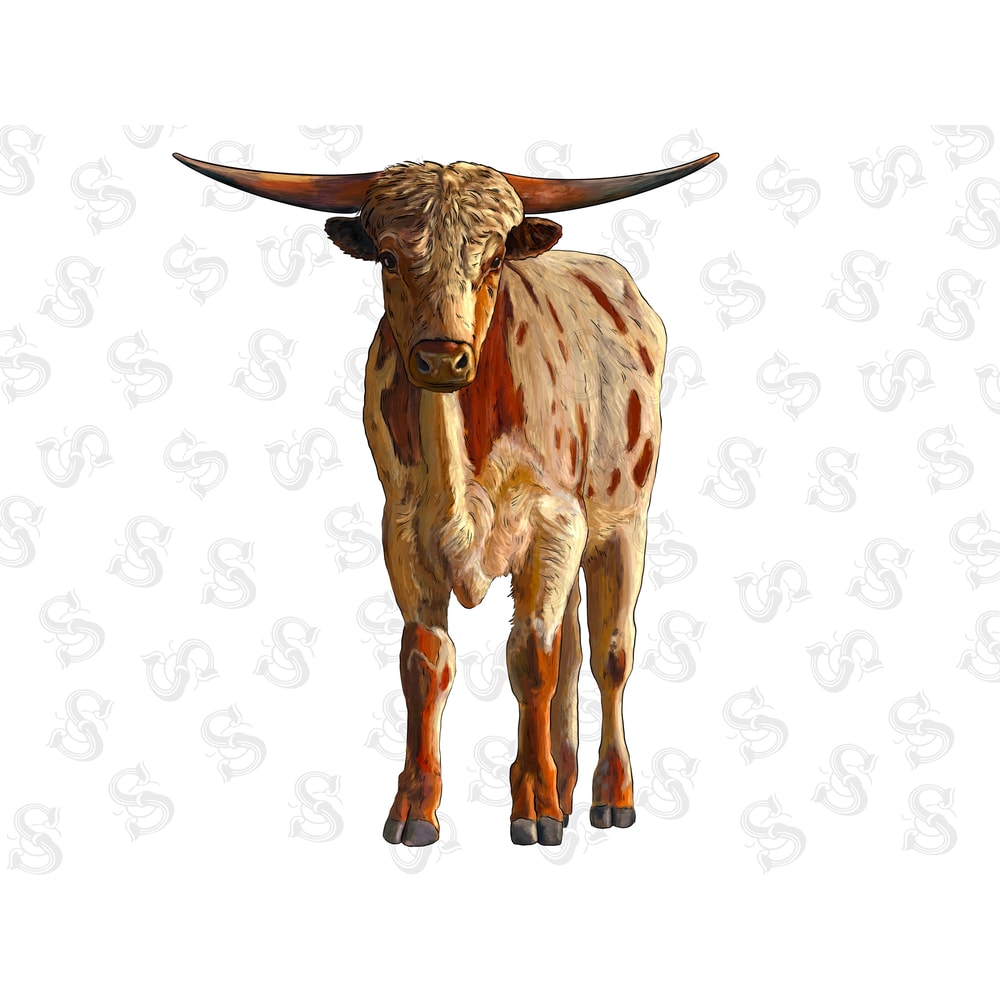 Texas Longhorn Calf Png Sublimation Design,Texas Longhorn Png,Calf Png,Animals Png,Printable Cute Animal Image For Wall Art,Digital Download - 1.jpg