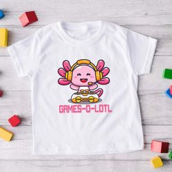 Gamesolotl Gamer Axolotl Shirt, Gift for Video Game Lov
