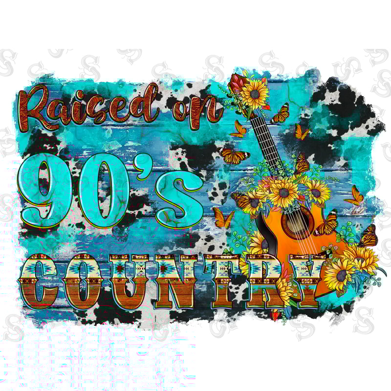 Western Sunflowers Raised On 90's Country Png Sublimation Design, Southwestern Png, Southern Png, 90's Country Songs Png, Digital Download - 1.jpg