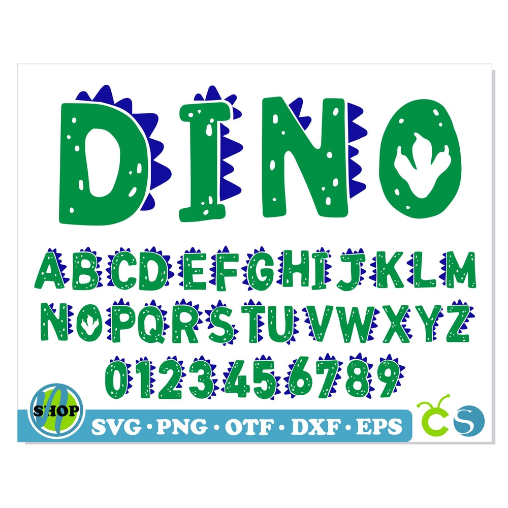 Dinosaur Font SVG Cricut 1.jpg