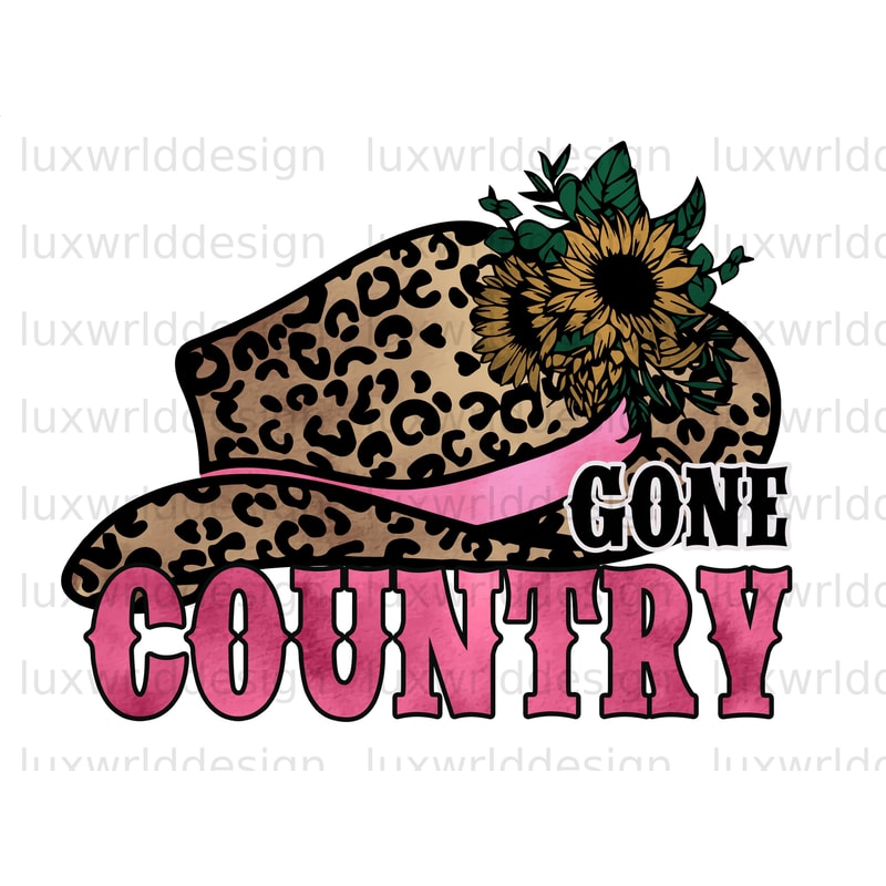 Gone Country PNG Western png Western Design Sublimation Design Digital Design Download Western Shirt png - 1.jpg