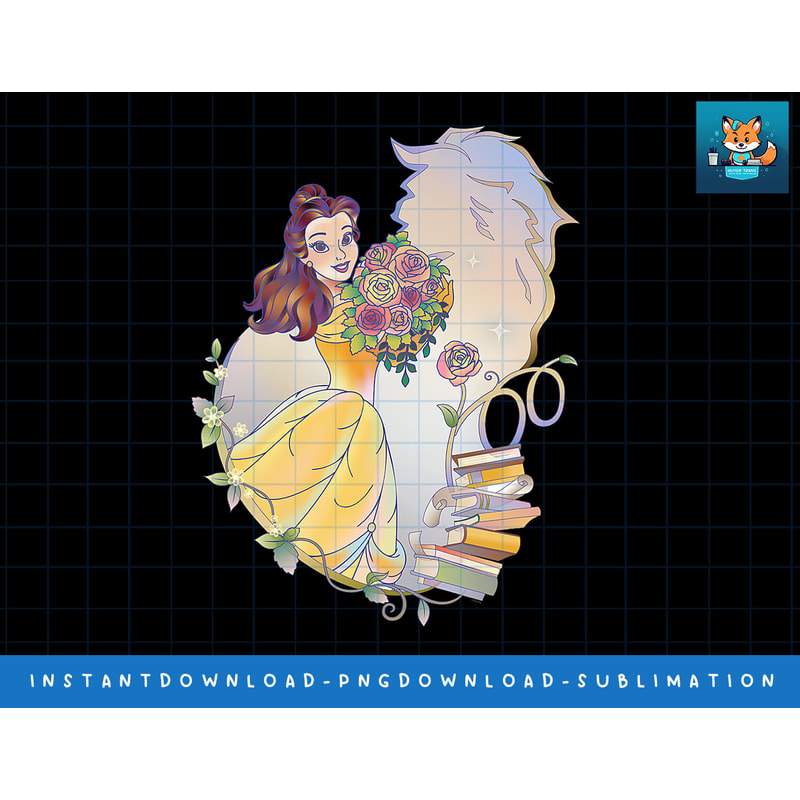 Disney 100 Platinum Princess Collection Belle D100 png, sublimate, digital print.jpg