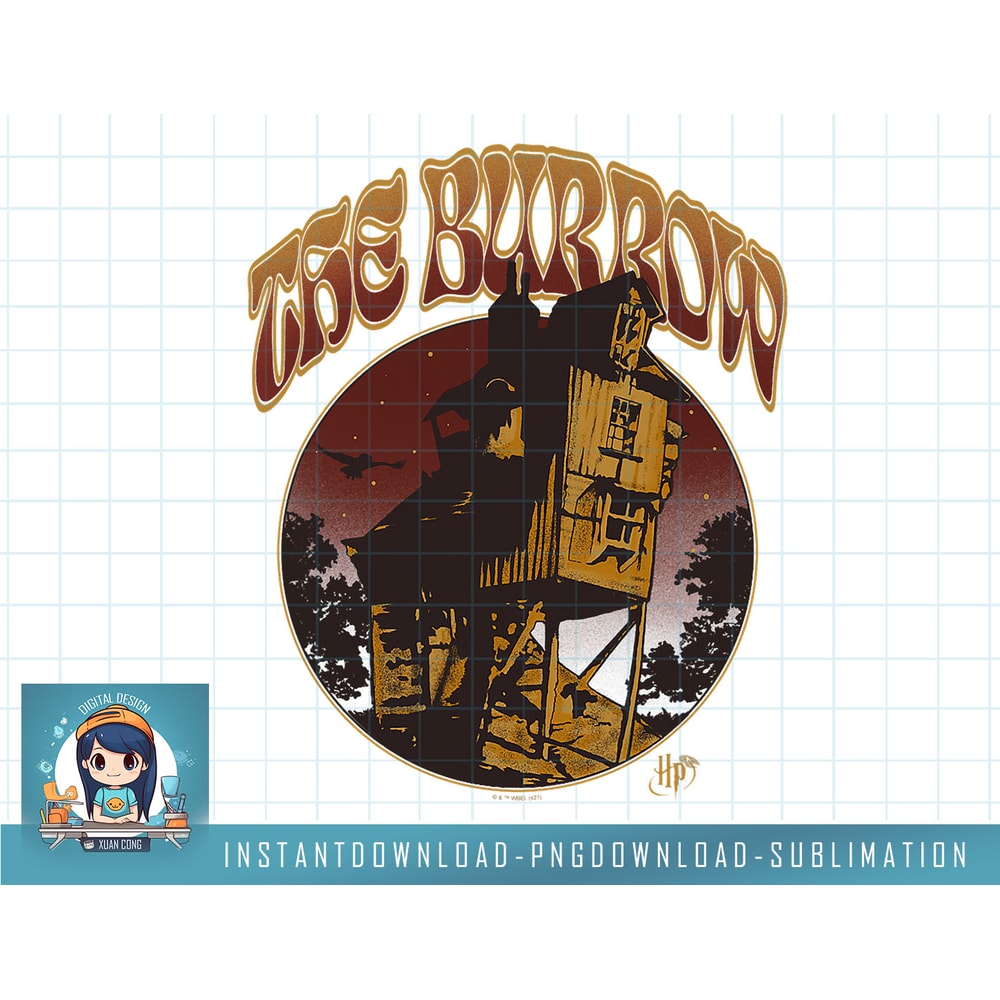Harry Potter And The Half-Blood Prince The Burrow Logo png, sublimate, digital download.jpg