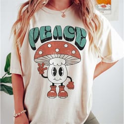 retro peace tee, peace tee, hippie t-shirt, vintage inspired tee, unisex tee, comfort colors t-shirt, graphic tee, size