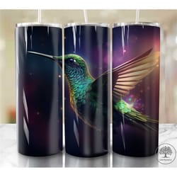 alcohol ink hummingbird 20oz sublimation tumbler designs