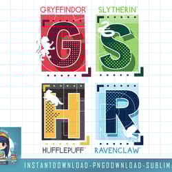 harry potter deathly hallows 2 hogwarts house crest grid png, sublimate, digital download