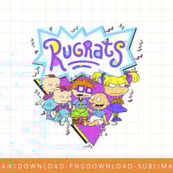 rugrats group shot retro geometric logo png, sublimate, digital print