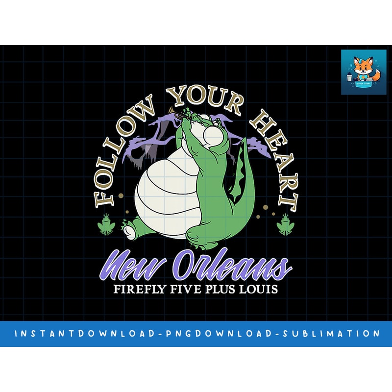 Disney Princess And The Frog Louis Follow Your Heart png, sublimate, digital print.jpg