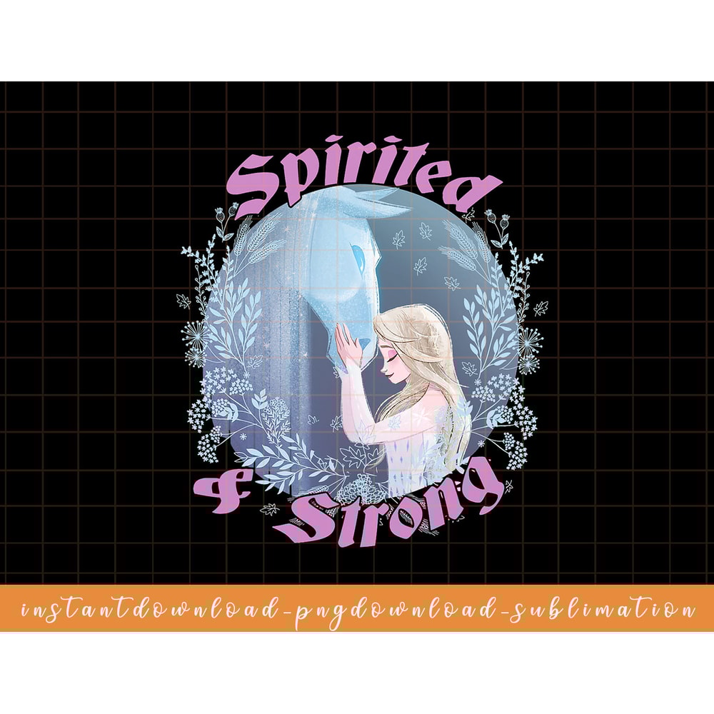 Disney Frozen 2 Elsa Spirited & Strong png, sublimate, digital download.jpg