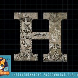 harry potter h hogwarts crest fill png, sublimate, digital download