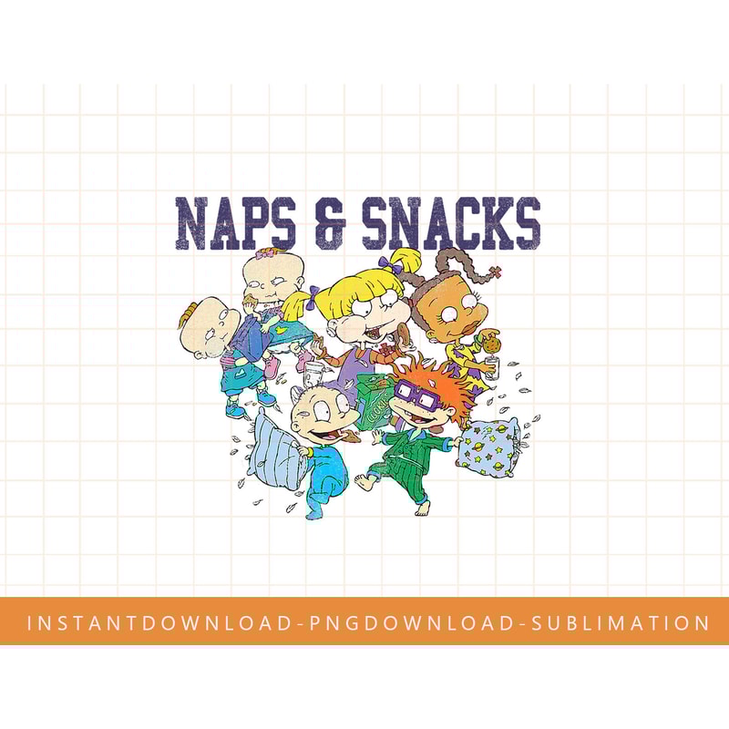 Rugrats Naps And Snacks Group Shot Graphic png, sublimate, digital print.jpg