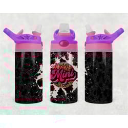 leopard retro mama mini tumbler png wrap sublimation