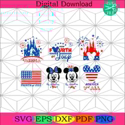 disney america fourth of july bundle svg, independence svg4th of july america svg, happy 4th of july svg, firework svg,