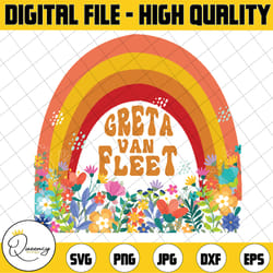 greta van fleet png, retro musical png, boho vintage musician png, retro greta van fleet png, dream in gold png, digital