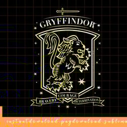 harry potter hand drawn gryffindor shield png, sublimate, digital download