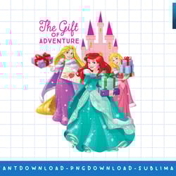 disney princess ariel rapunzel and aurora holiday png, sublimate, digital print
