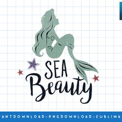 disney princess ariel sea beauty png, sublimate, digital print