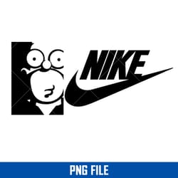 homer simpson nike png, nike logo png, homer simpson png digital file