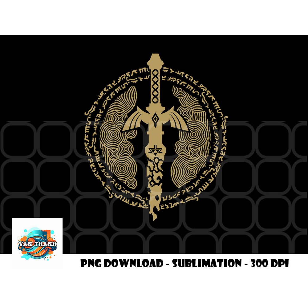 The Legend of Zelda Tears Of The Kingdom Master Sword Logo png, digital download copy.jpg