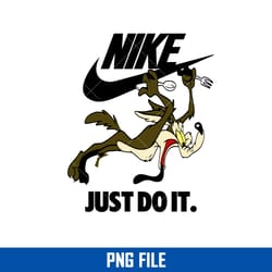 wile e. coyote nike png, nike logo png, wile e. coyote png, fashion brands png digital file