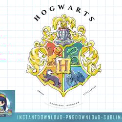 harry potter hogwarts crest in watercolors png, sublimate, digital download