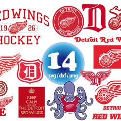 Detroit Red Wings svg, NHL Hockey Teams Logos svg, american football svg, png