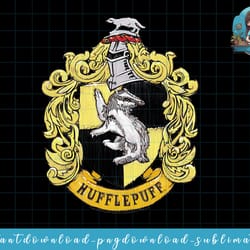 harry potter hufflepuff rough crest png, sublimate, digital download
