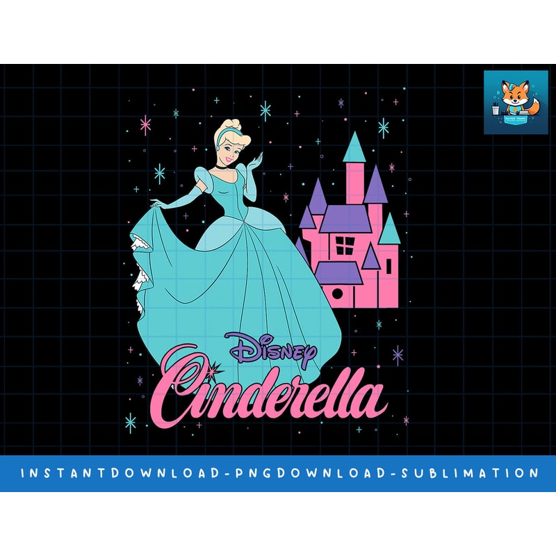 Disney Princess Cinderella Retro 90s png, sublimate, digital print.jpg