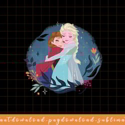disney frozen anna and elsa sister hug png, sublimate, digital download