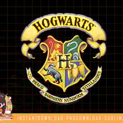 harry potter rendered hogwarts crest png, sublimate, digital download