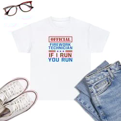 funny 4th of july firework technician pyromaniac usa design t-shirt