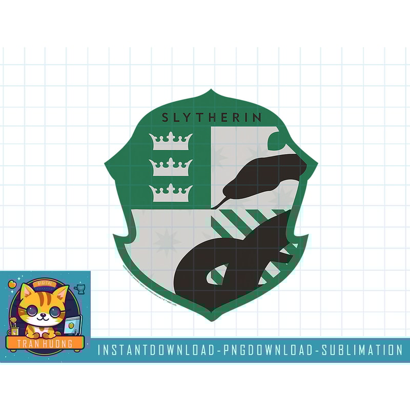 Harry Potter Slytherin Four Square Shield Crest png, sublimate, digital download.jpg