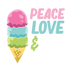 peace love & ice cream svg, all you need svg, ice cream cut file, summer quote svg, summer saying, funny summer svg