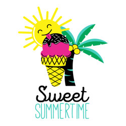 Sweet Summertime svg, Summer Time svg, eps, dxf, ai, png, Files For Cricut