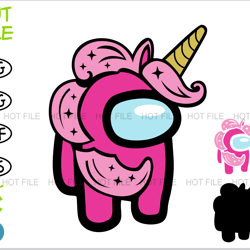 among us svg, among us png, among us unicorn svg, among us impostor svg, among us crewmate svg, among us svg layered