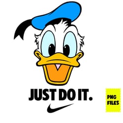 donald duck nike png, donald swoosh png, nike logo png, donald duck png, just do it png, disney digital file