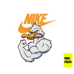 duck nike swoosh png, nike logo png, nike png, duck png, cartoon png, fashion brands png digital file