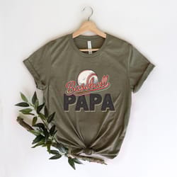 baseball papa shirt, shirt for baseball grandpa, gift for grandpa, fathers day gift, grandpa baseball shirt, baseball ts