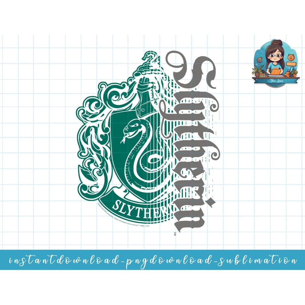 Harry Potter Slytherin Dark Badge Logo png, sublimate, digital download.jpg