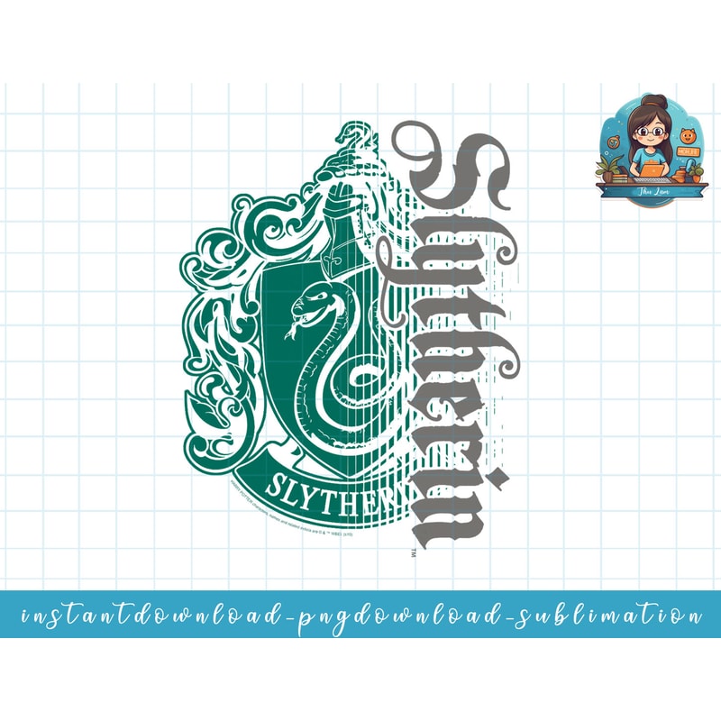 Harry Potter Slytherin Dark Badge Logo png, sublimate, digital download.jpg